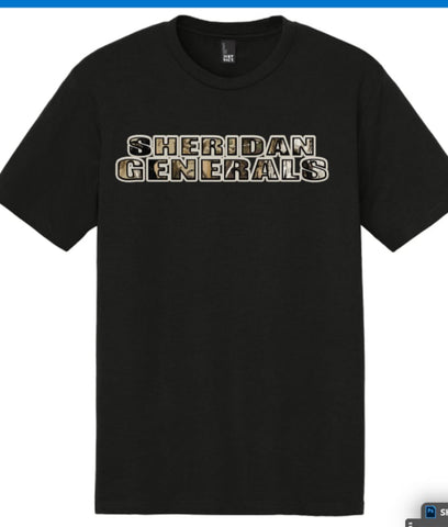 Camo Theme  black T