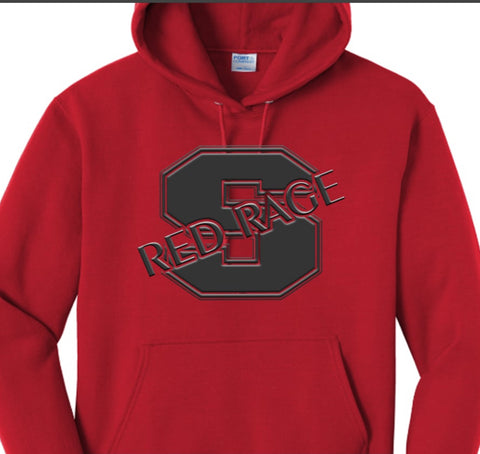 Red out Hoodie S red rage